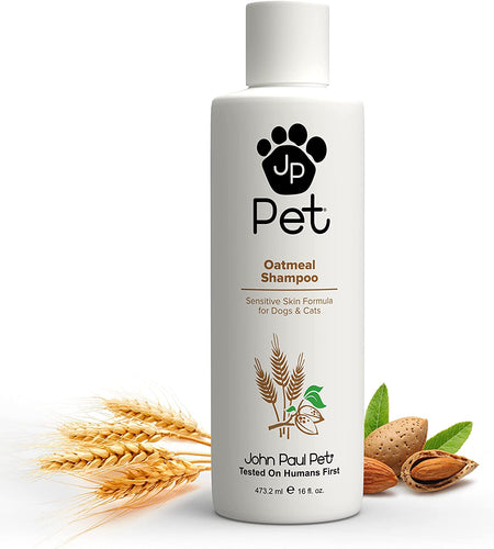Oatmeal Shampoo - Grooming for Dogs and Cats, Soothe Sensitive Skin Formula with Aloe for Itchy Dryness for Pets, Ph Balanced, Cruelty Free, Paraben Free, Made in USA
