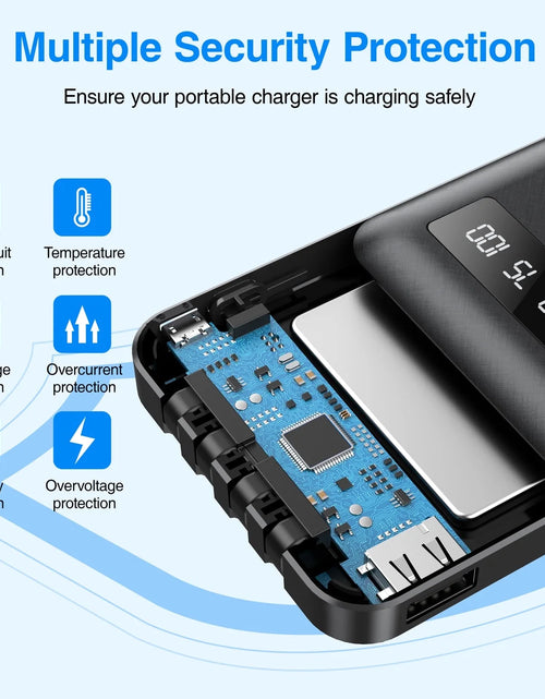 Load image into Gallery viewer, 20000Mah Power Bank Portable Charger with Cables, USB Battery Pack Compatible with Iphone &amp; Android Cell Phone
