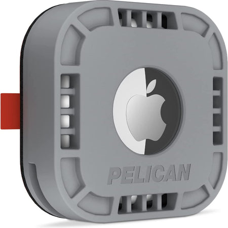 Protector - Airtag Holder / Case with 3M Adhesive Sticker [1 Pack] Protective Shockproof Cover for Apple Air Tag - Hidden Stick on Mount for Bike Wallet Travel TV Remote Car Luggage - Grey